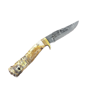 Oosik Handle Damascus Knife