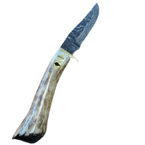 Oosik Handle Damascus Knife