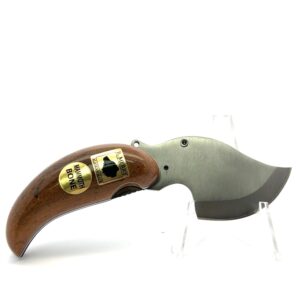 Mammoth Bone Handle Ulu Style Pocket Knife