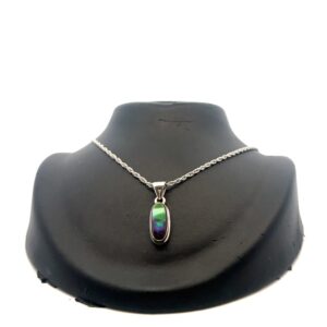 Ammolite & Sterling Silver Oval Pendant PSSAMLITSMOVAL
