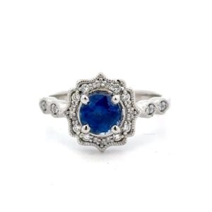 Platinum Kyanite Ladies Estate Ring 071892