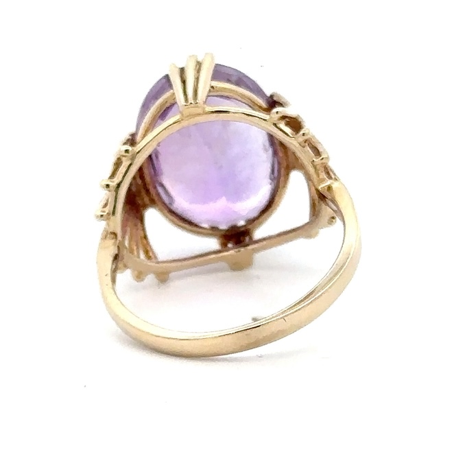 10k Amethyst Ladies Estate Ring 078243 - Image 3