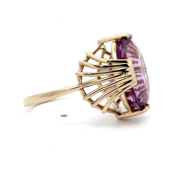 10k Amethyst Ladies Estate Ring 078243 - Image 4