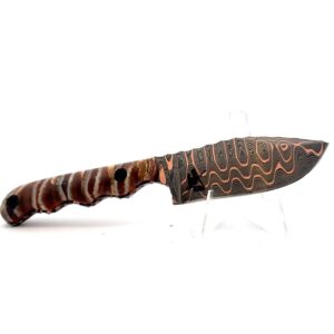 The Compact EDC With Copper Damascus & Mammoth Molar 7586
