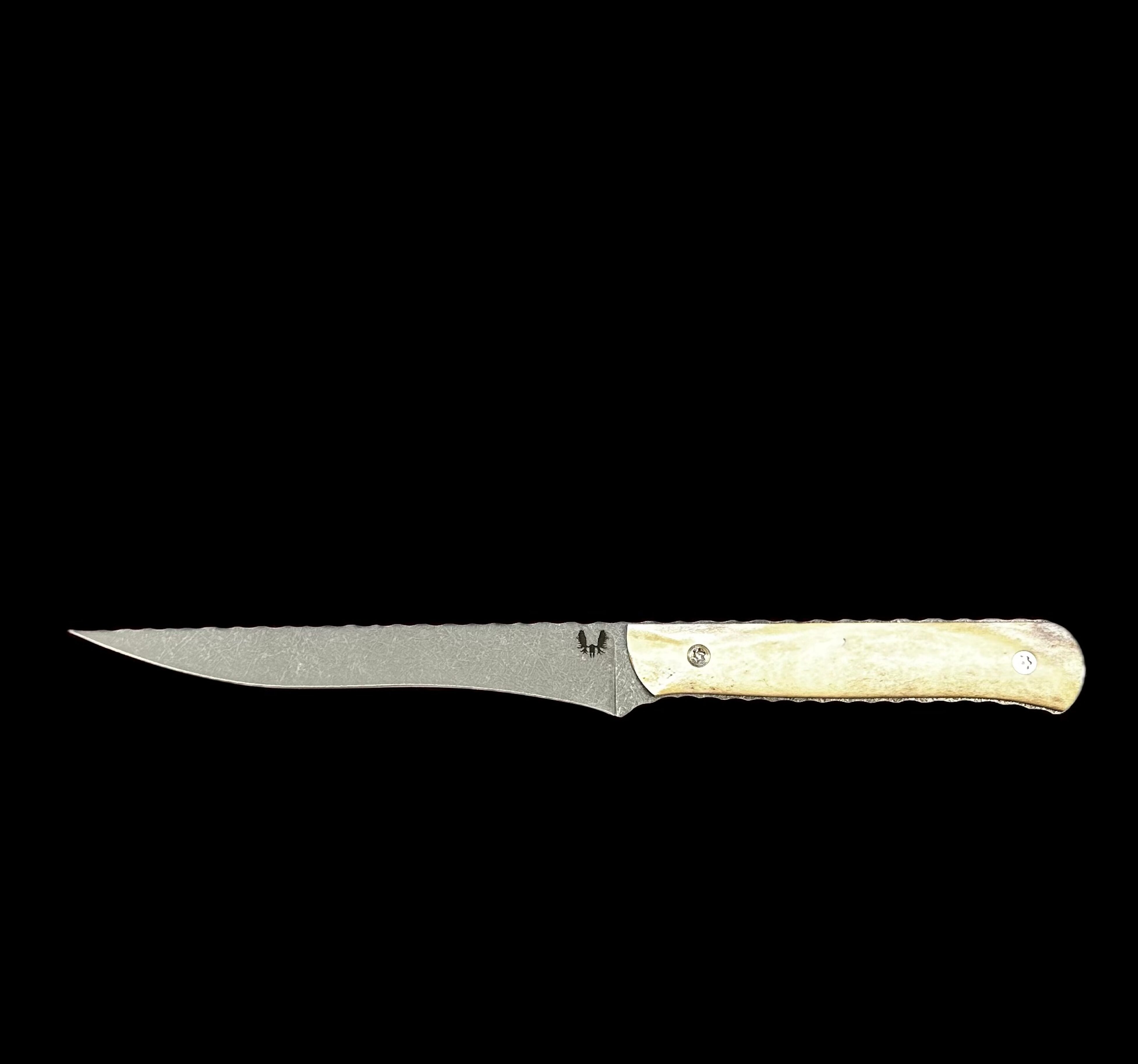 6" Stainless Steel & Moose Antler Fillet Knife 7592