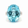24.83ct Blue Topaz Lady's Estate Ring 076386