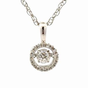 Free Floating Diamond Estate Pendant 078298