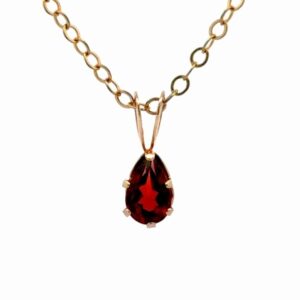 Single Garnet Lady's Estate Pendant 078316