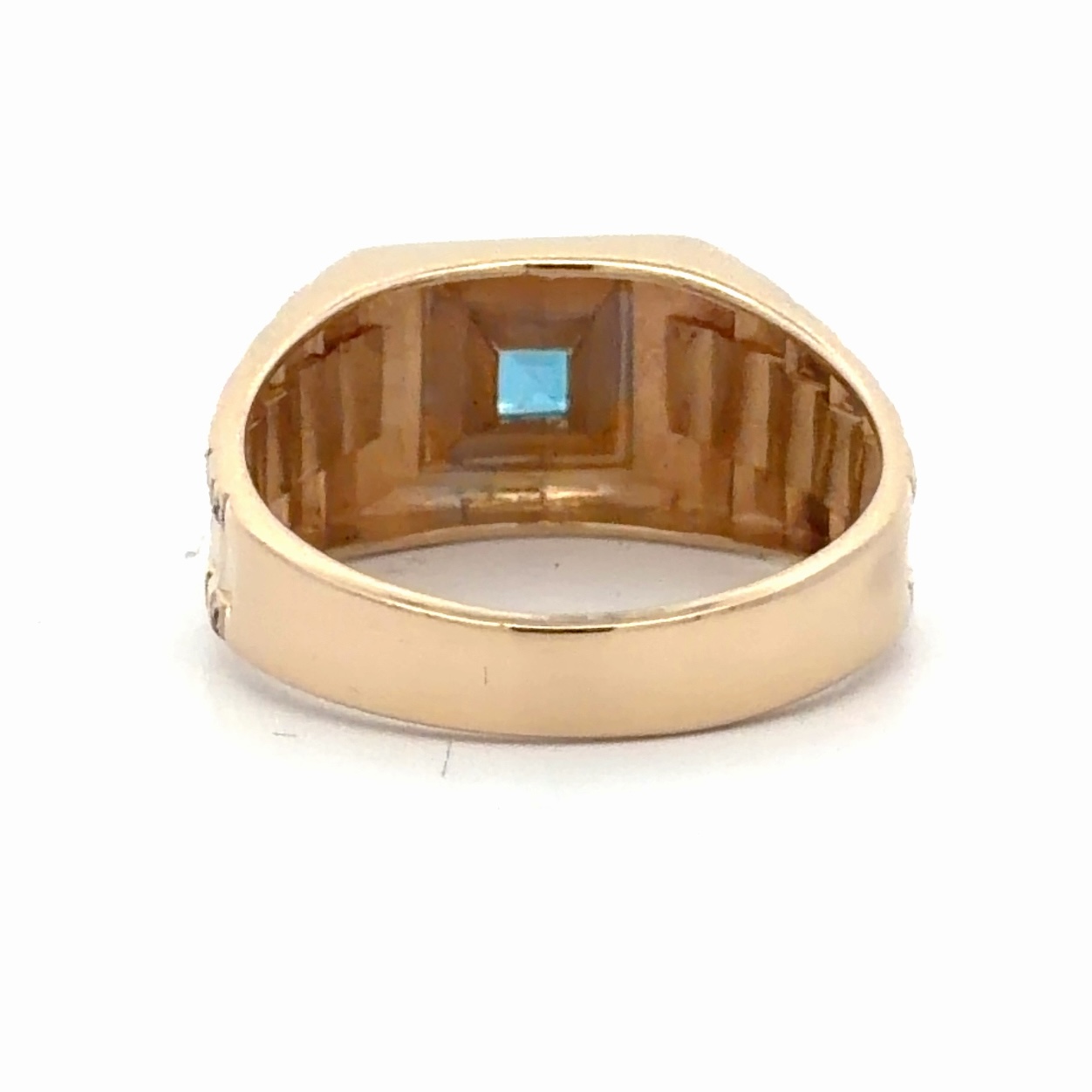 Men's Blue Topaz Estate Ring 078093 - Image 3