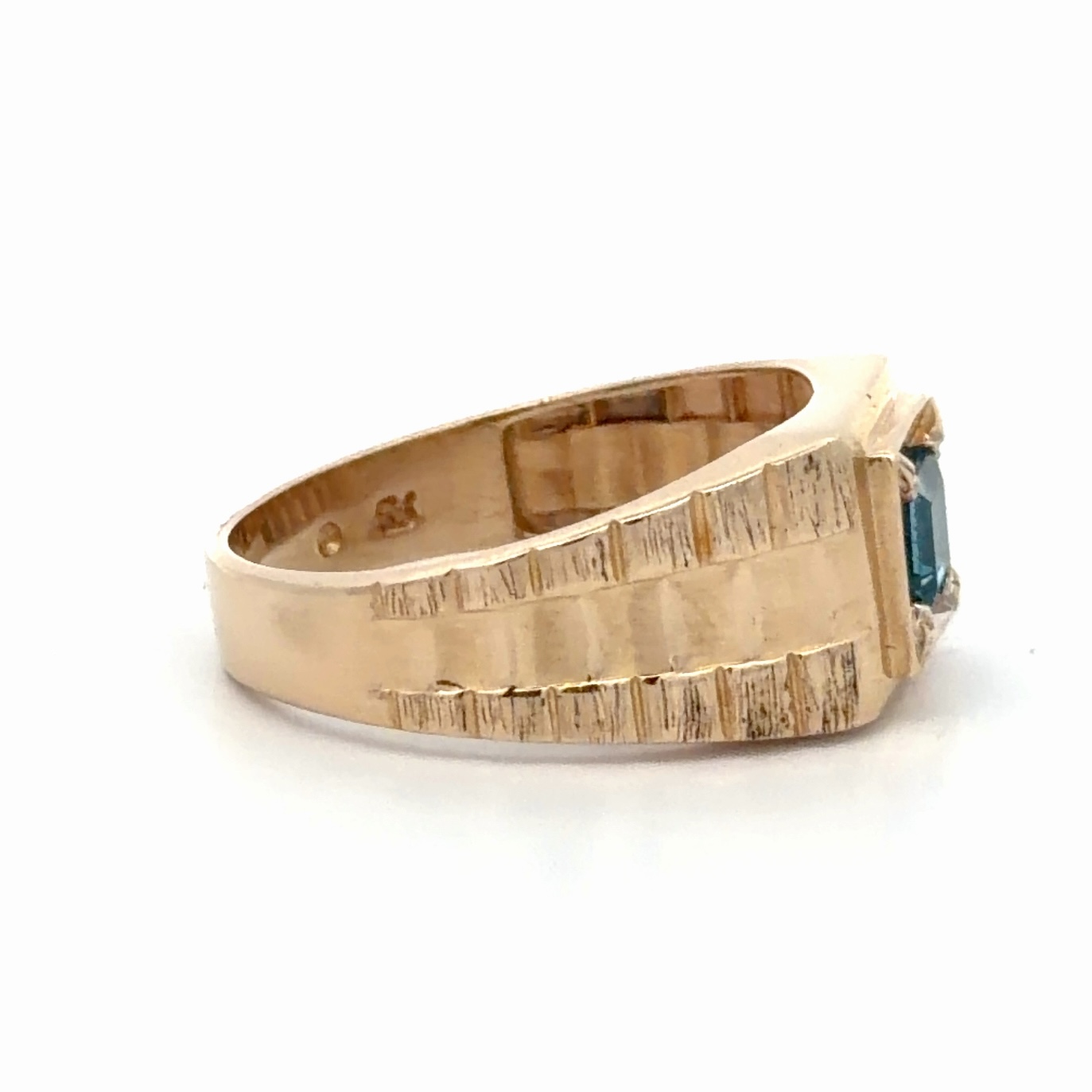 Men's Blue Topaz Estate Ring 078093 - Image 4