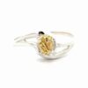 Lady's Gold Nugget & Sterling Silver Ring RL696NSS